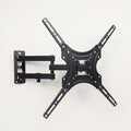 Full motion TV wall mount seen from the front with the arms folded flat